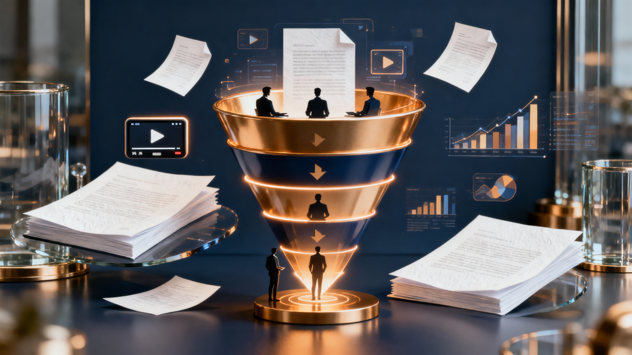 询盘站内容营销：白皮书、网络研讨会与培育漏斗