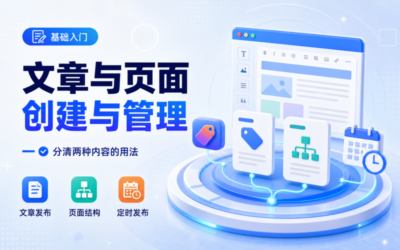 文章与页面的创建和管理-WP独立站学院